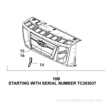 79-60808-00 Carrier front cover for Supra